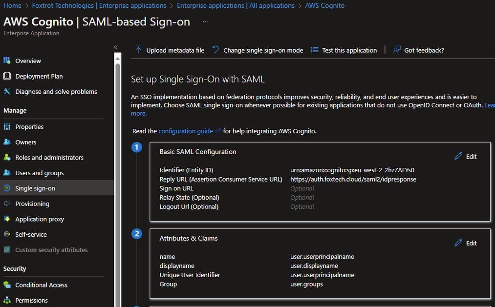 DEFEND Single Sign On